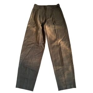 Madewell Tapered Trousers Women 2T Olive Green Tall High Rise Chino Pants